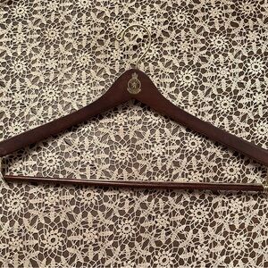 Vintage Patrick James  suit or pant hanger. Chunky wood vintage hanger to hang